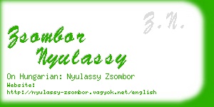 zsombor nyulassy business card